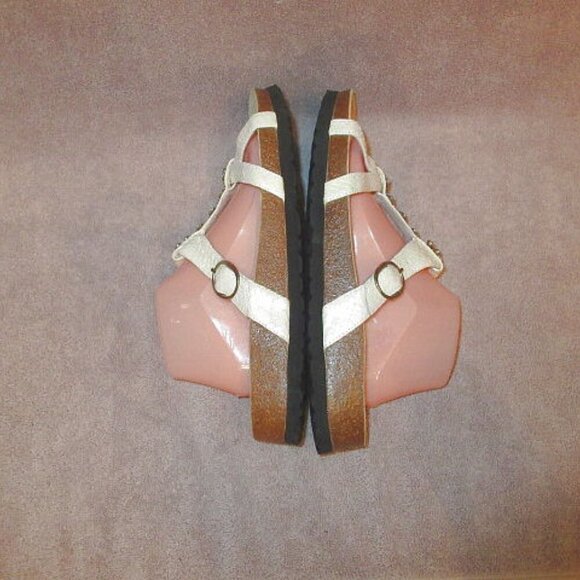 Birkenstock Betula Tango Jeweled Sandals Size 12 43 Iridescent Embossed Leather - Picture 9 of 12